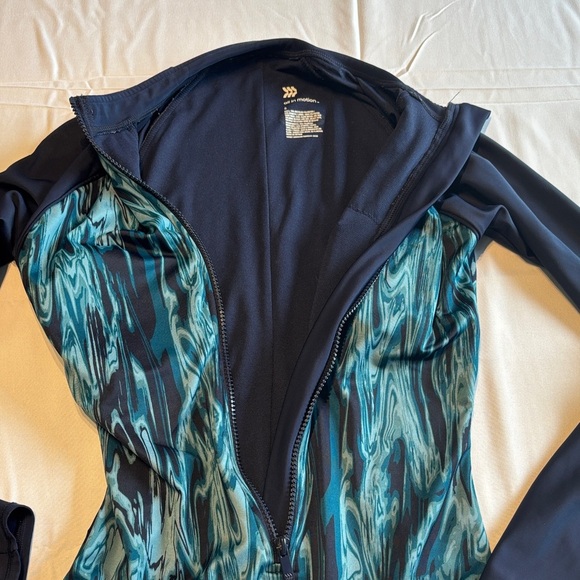 All in motion Blue and Black Long Sleeve Swimsuit - Picture 2 of 11